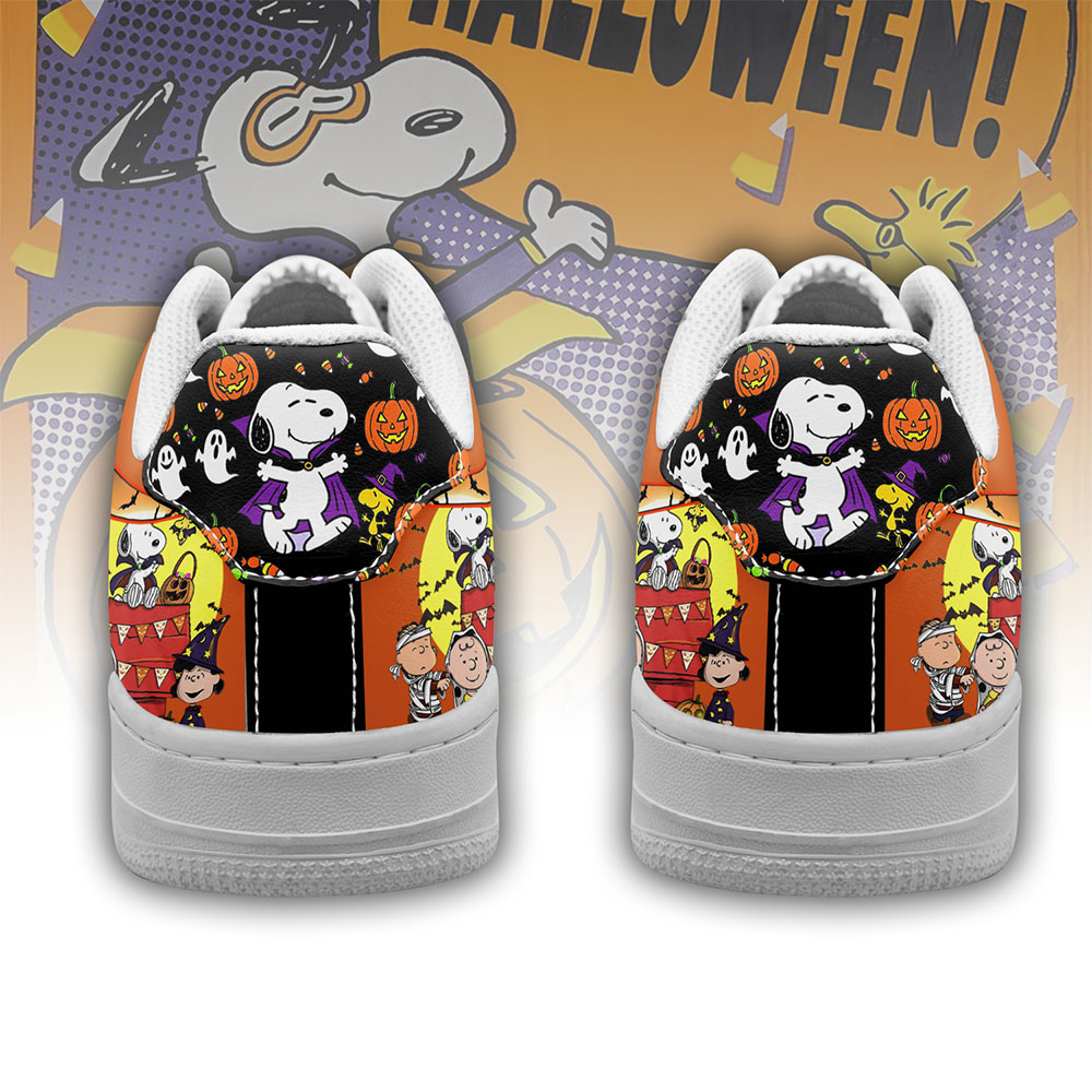 Snoopy x Halloween Air Low-Top Sneakers Shoes Comfortable For Men And Women Printed Full Size - Image 3