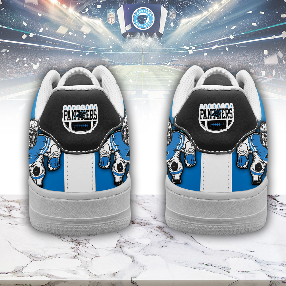 Carolina Panthers Air Low-Top Sneakers Shoes Comfortable For Men And Women Printed Full Size - Image 3