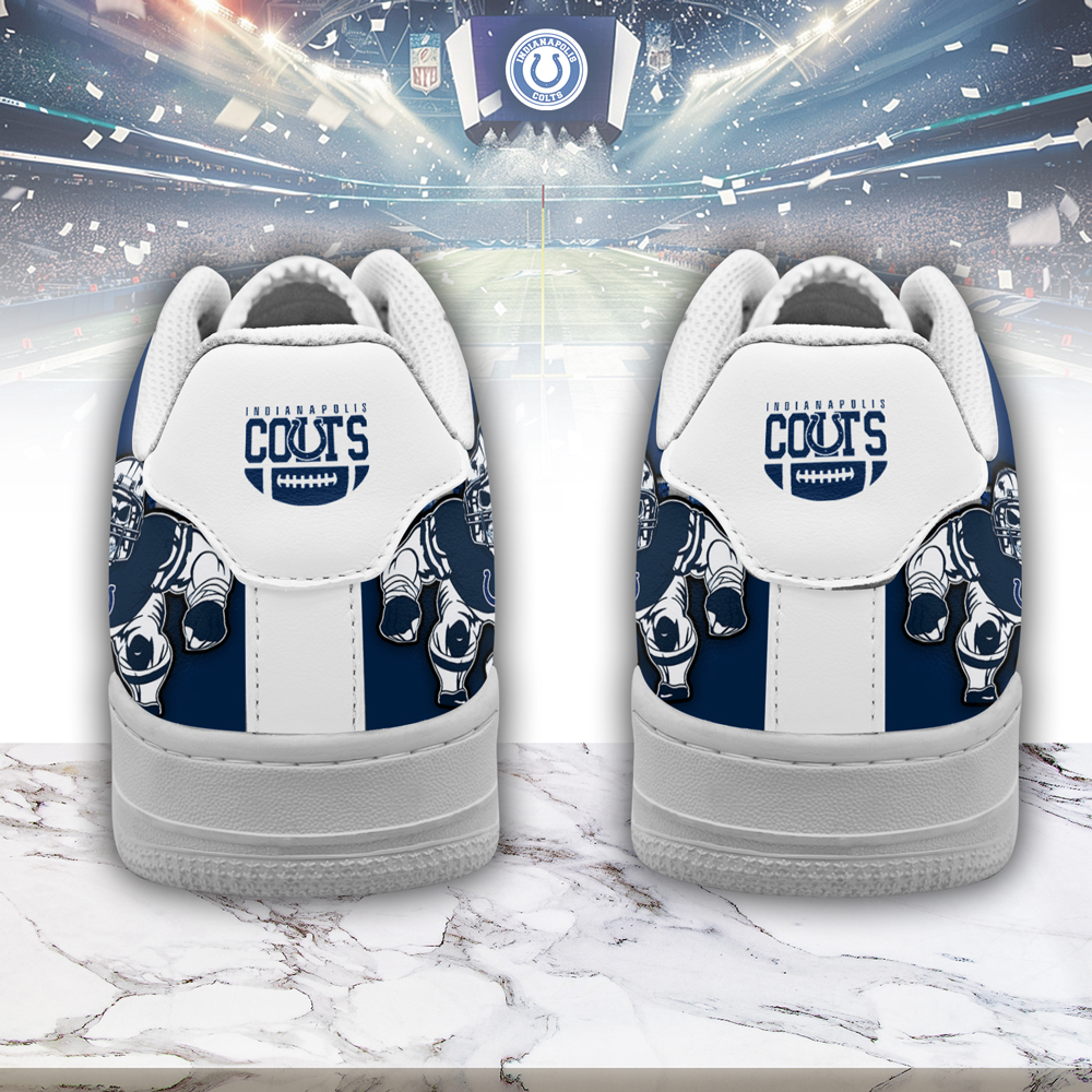 Indianapolis Colts Air Low-Top Sneakers Shoes Comfortable For Men And Women Printed Full Size - Image 3