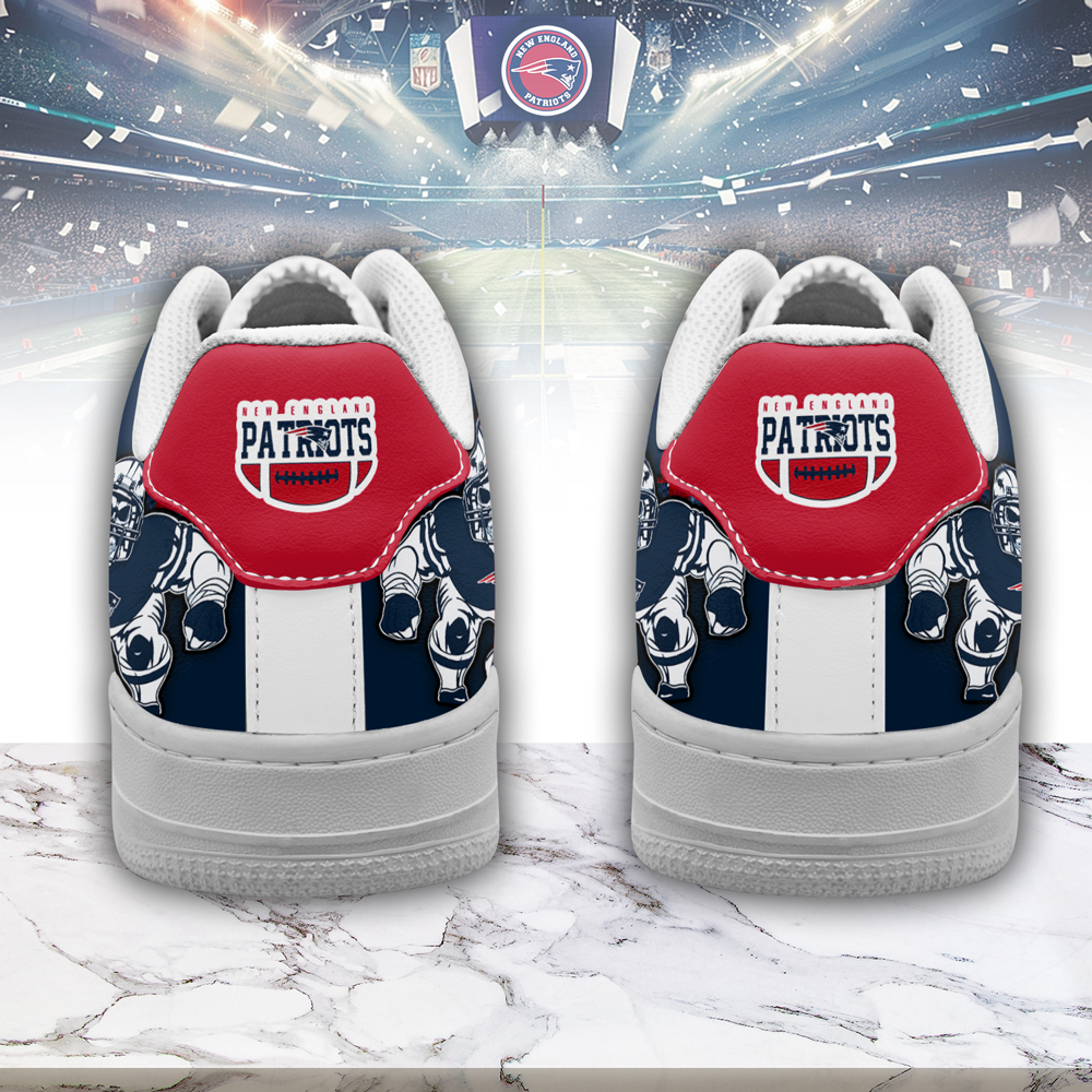 New England Patriots Air Low-Top Sneakers Shoes Comfortable For Men And Women Printed Full Size - Image 3