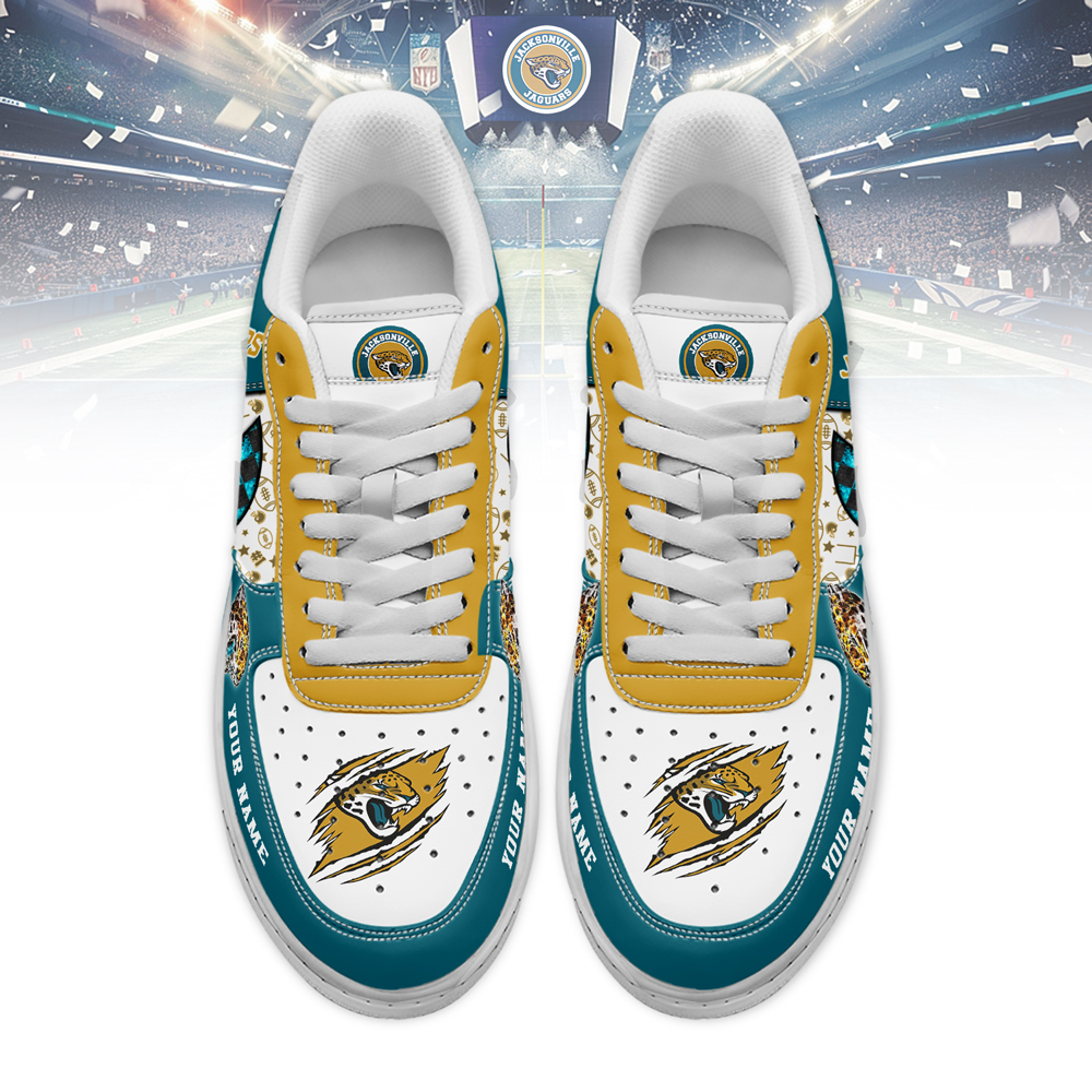 Jacksonville Jaguars Air Low-Top Sneakers Shoes Comfortable For Men And Women Printed Full Size - Image 2