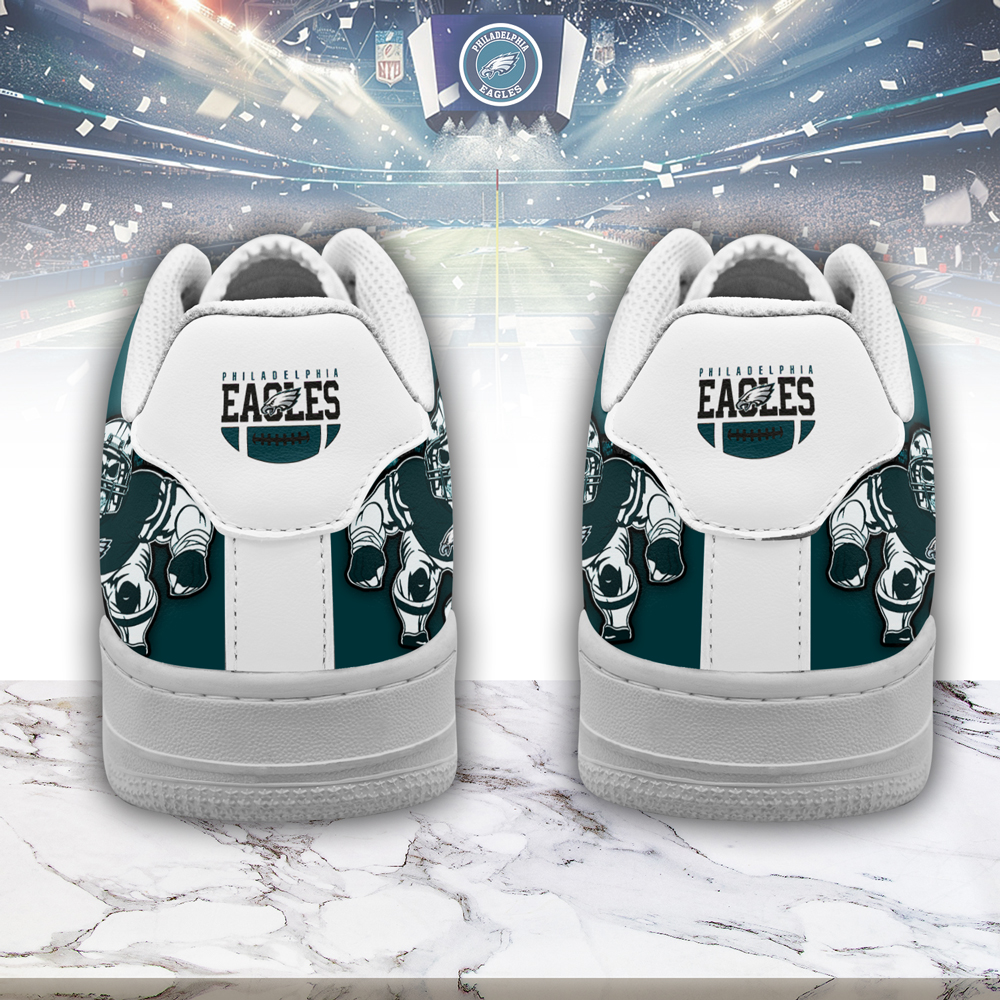 Philadelphia Eagles Air Low-Top Sneakers Shoes Comfortable For Men And Women Printed Full Size - Image 3