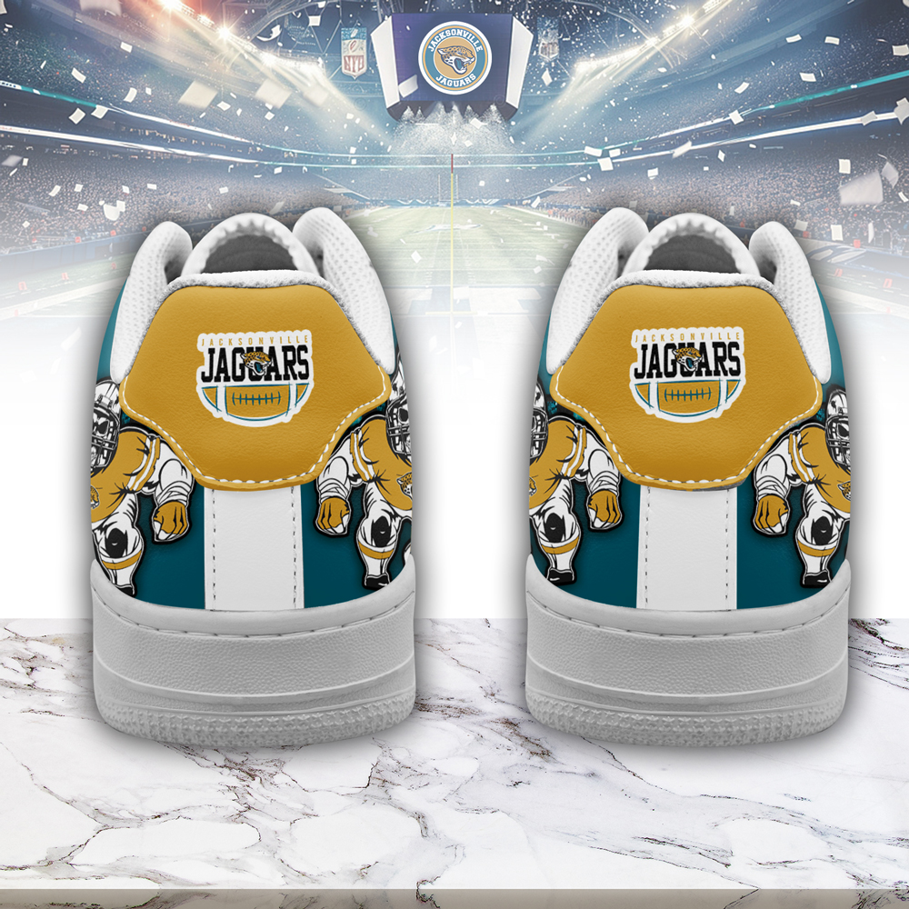 Jacksonville Jaguars Air Low-Top Sneakers Shoes Comfortable For Men And Women Printed Full Size - Image 3