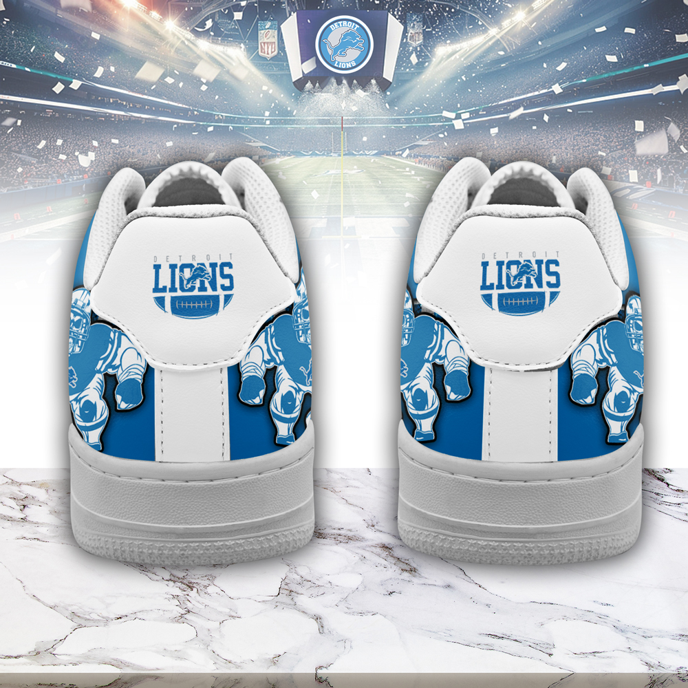 Detroit Lions Air Low-Top Sneakers Shoes Comfortable For Men And Women Printed Full Size - Image 3