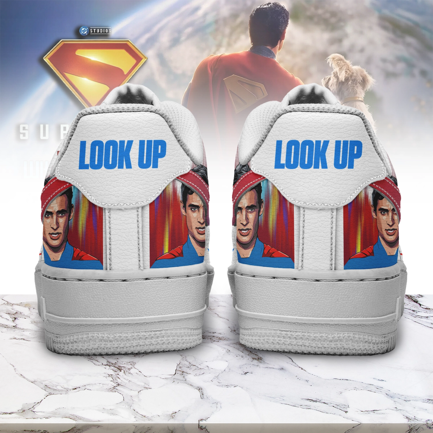 Superman Air Low-Top Sneakers Shoes Comfortable For Men And Women Printed Full Size - Image 3