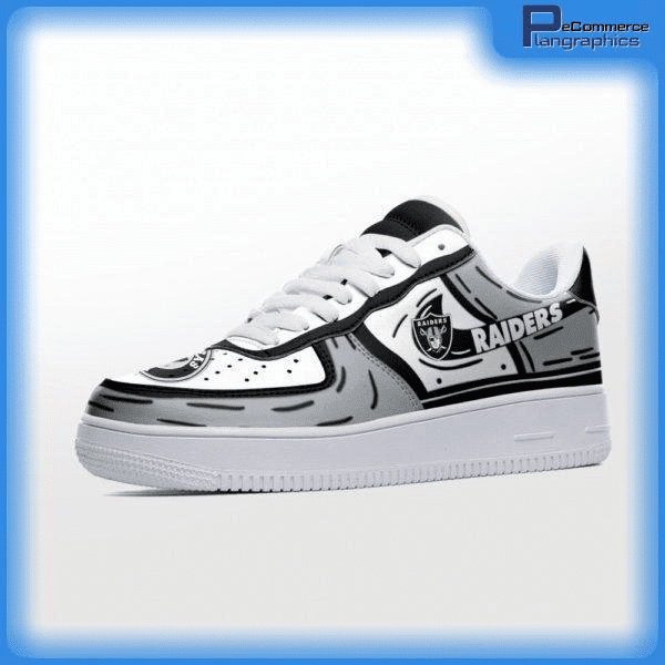 Las Vegas Raiders NFL Air Low-Top Sneakers Shoes Comfortable For Men And Women Printed Full Size - Image 2
