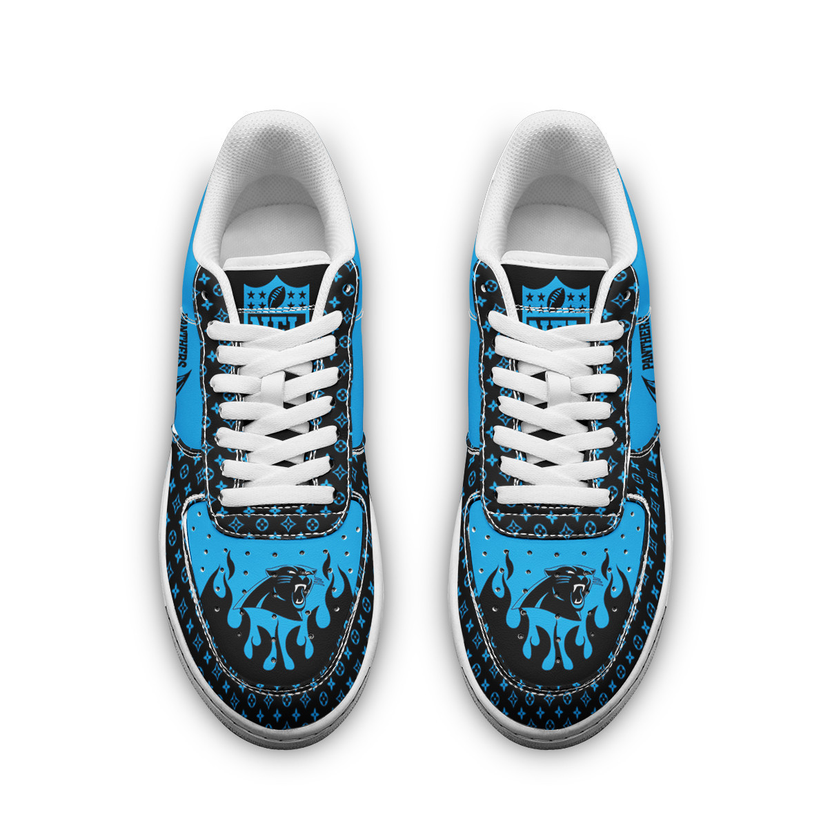 Carolina Panthers NFL Air Low-Top Sneakers Shoes Comfortable For Men And Women Printed Full Size - Image 2