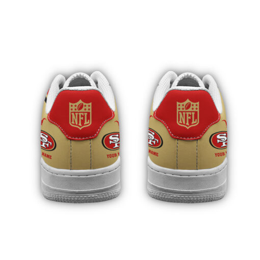 San Francisco 49ers NFL Air Low-Top Sneakers Shoes Comfortable For Men And Women Printed Full Size - Image 3