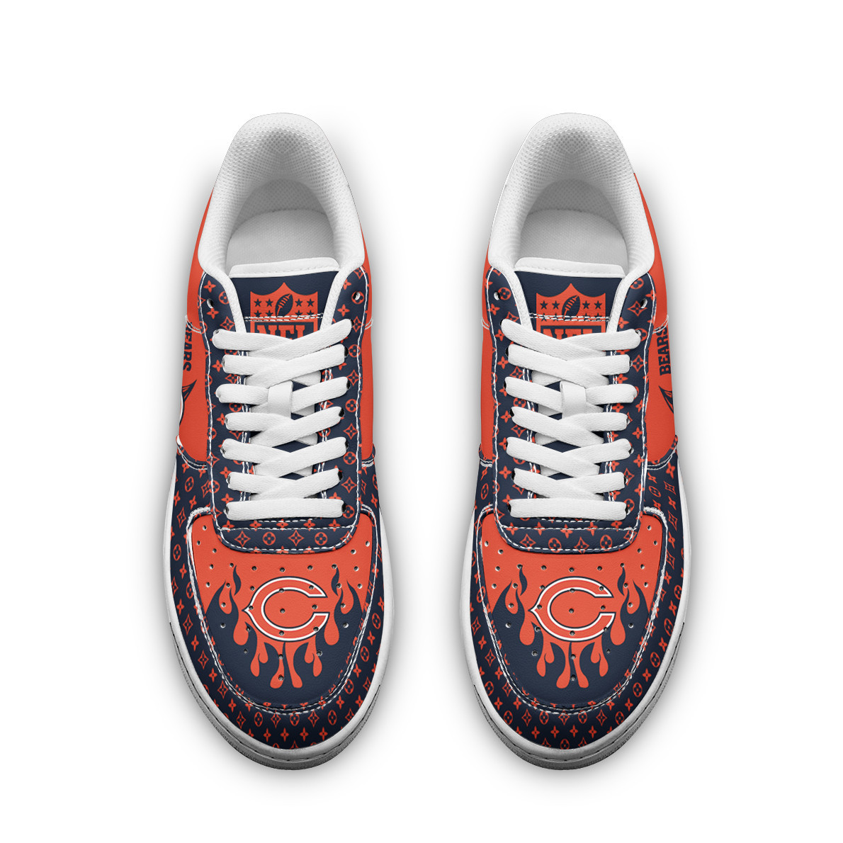 Chicago Bears NFL Air Low-Top Sneakers Shoes Comfortable For Men And Women Printed Full Size - Image 2