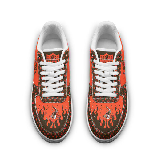 Cleveland Browns NFL Air Low-Top Sneakers Shoes Comfortable For Men And Women Printed Full Size - Image 2