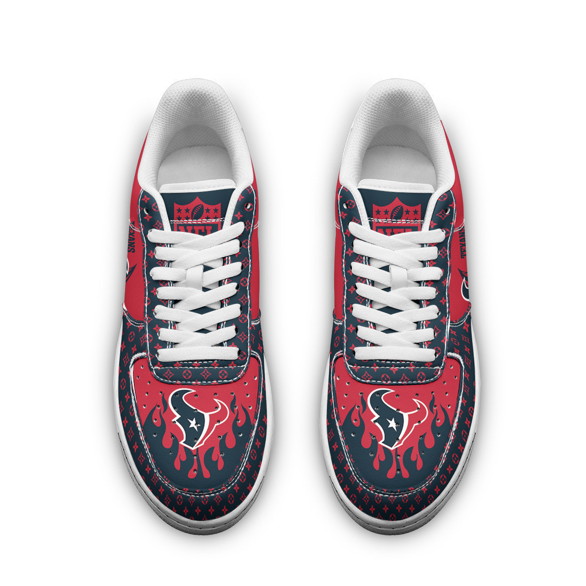 Houston Texans NFL Air Low-Top Sneakers Shoes Comfortable For Men And Women Printed Full Size - Image 2