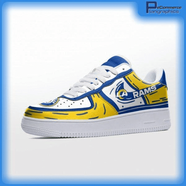 Los Angeles Rams NFL Air Low-Top Sneakers Shoes Comfortable For Men And Women Printed Full Size - Image 2