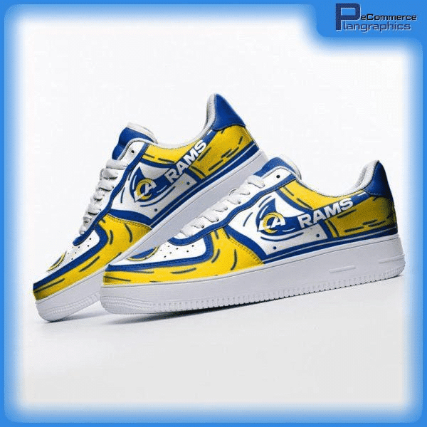 Los Angeles Rams NFL Air Low-Top Sneakers Shoes Comfortable For Men And Women Printed Full Size - Image 3