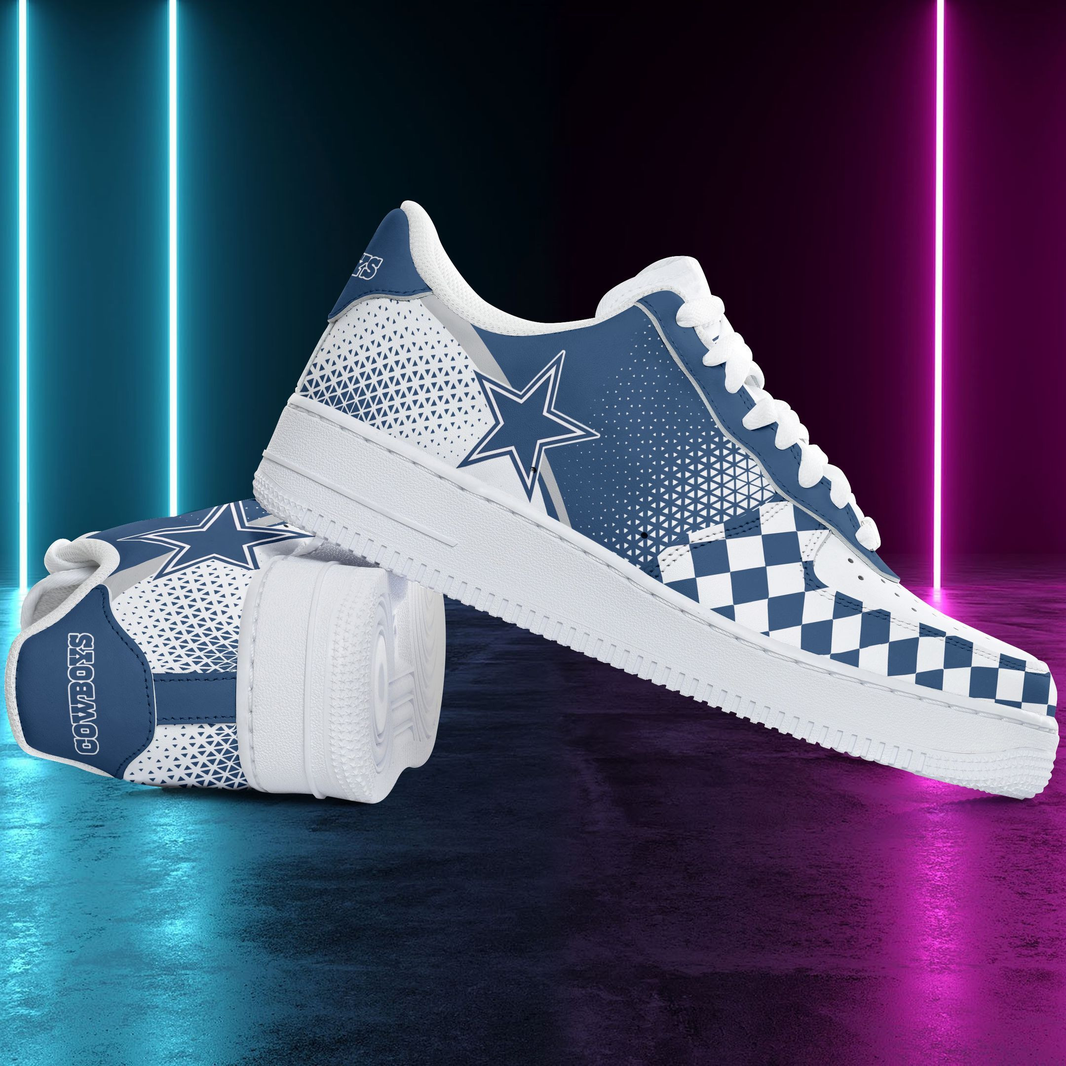 Dallas Cowboys NFL Air Low-Top Sneakers Shoes Comfortable For Men And Women Printed Full Size - Image 3