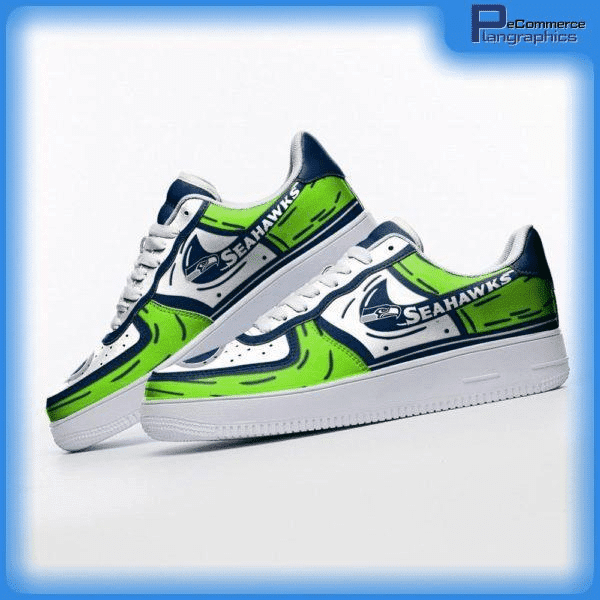 Seattle Seahawks NFL Air Low-Top Sneakers Shoes Comfortable For Men And Women Printed Full Size - Image 2
