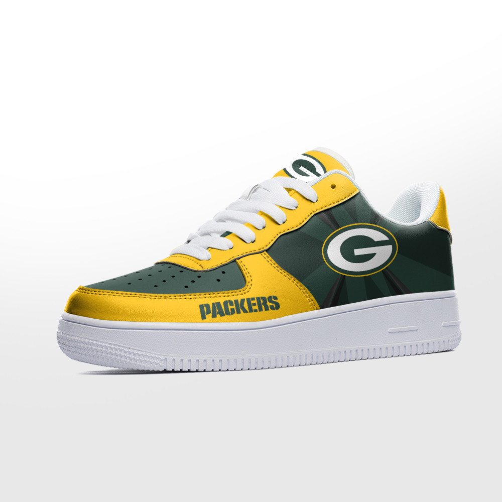 Green Bay Packers NFL Air Low-Top Sneakers Shoes Comfortable For Men And Women Printed Full Size - Image 2
