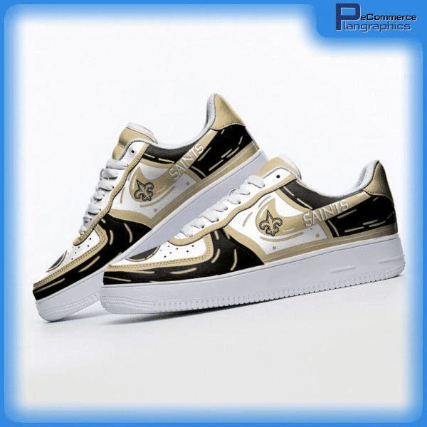 New Orleans Saints NFL Air Low-Top Sneakers Shoes Comfortable For Men And Women Printed Full Size - Image 2