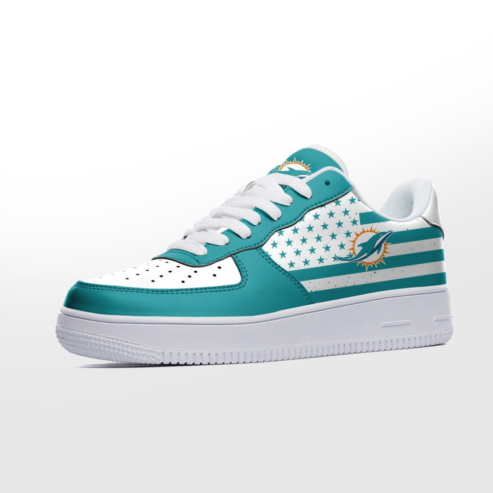 Miami Dolphins NFL Air Low-Top Sneakers Shoes Comfortable For Men And Women Printed Full Size - Image 2