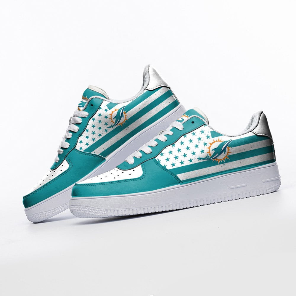 Miami Dolphins NFL Air Low-Top Sneakers Shoes Comfortable For Men And Women Printed Full Size - Image 3