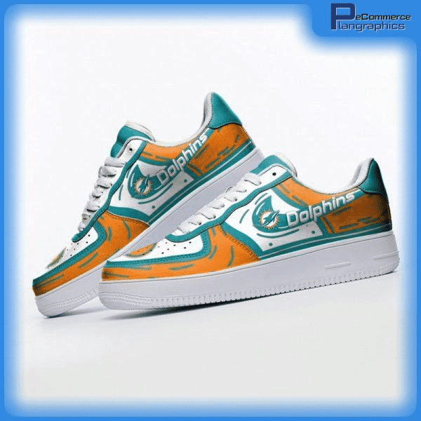 Miami Dolphins NFL Air Low-Top Sneakers Shoes Comfortable For Men And Women Printed Full Size - Image 2