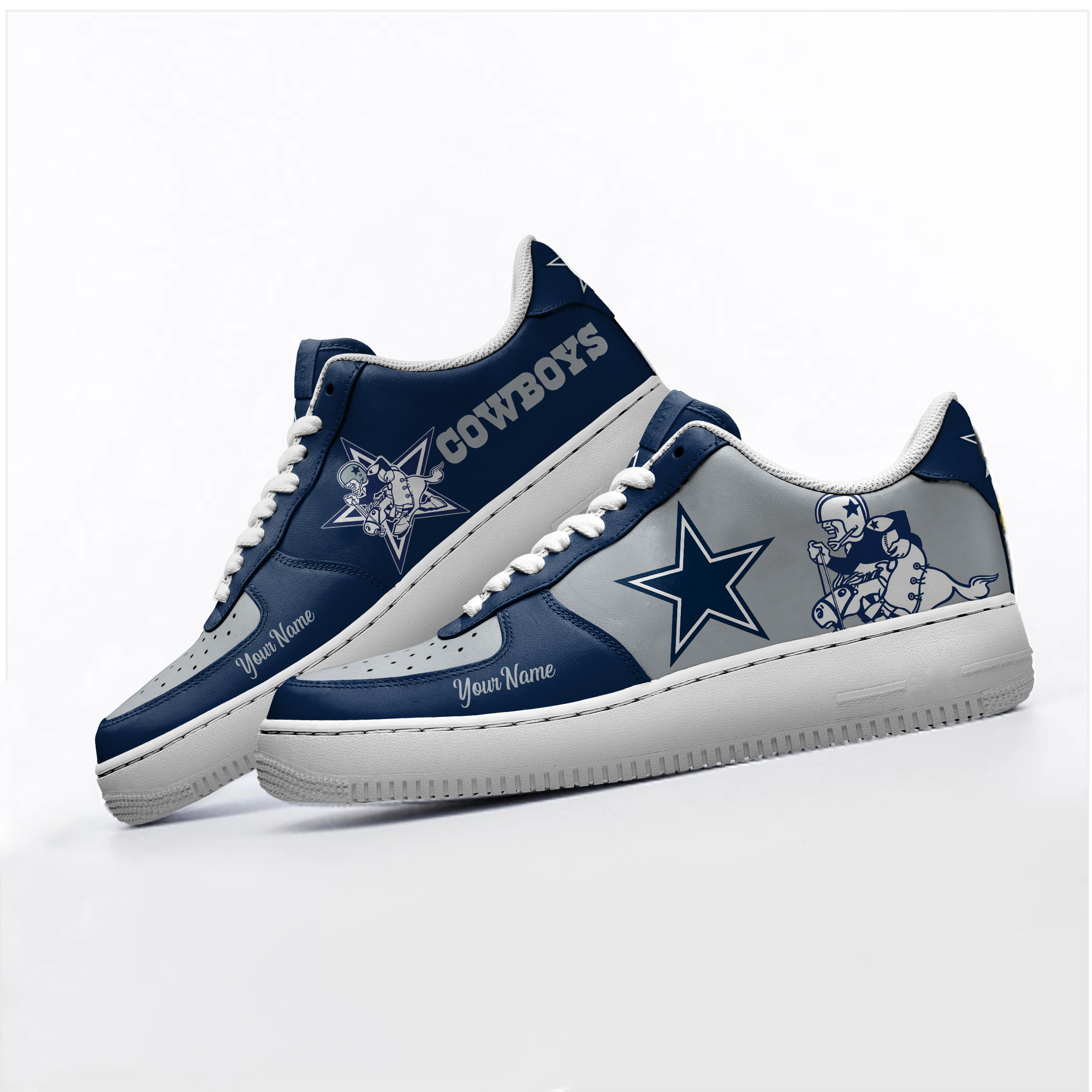 Dallas Cowboys NFL Air Low-Top Sneakers Shoes Comfortable For Men And Women Printed Full Size - Image 2