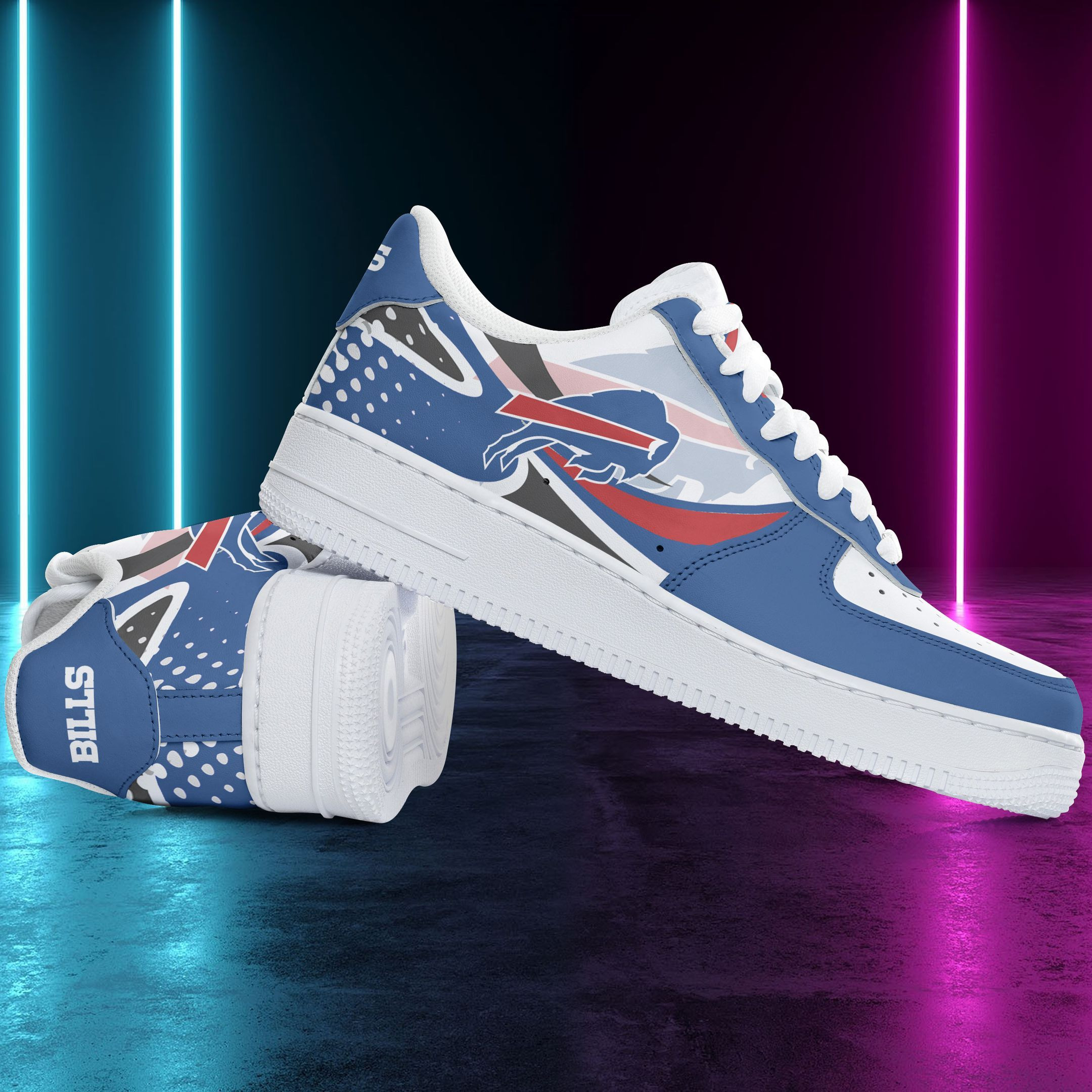 Buffalo Bills NFL Air Low-Top Sneakers Shoes Comfortable For Men And Women Printed Full Size - Image 3