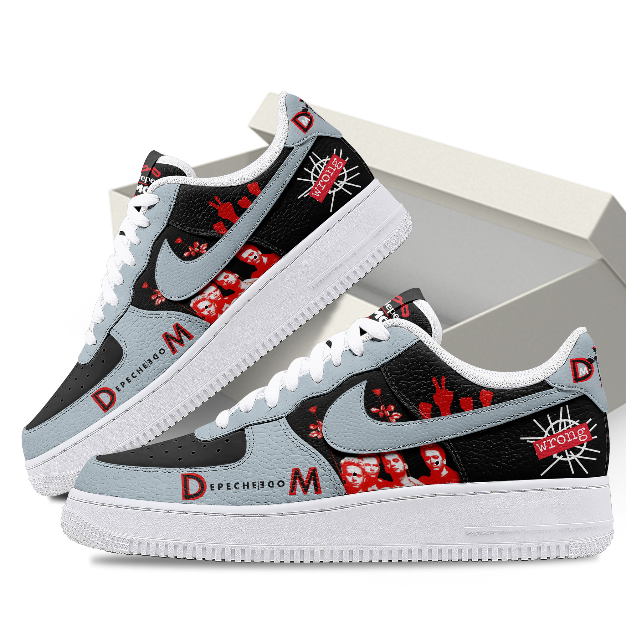 Depeche Mode Air Low-Top Sneakers Shoes Comfortable For Men And Women Printed Full Size - Image 2