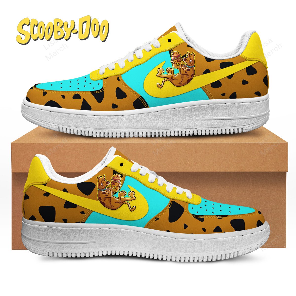 Scooby-Doo Air Low-Top Sneakers Shoes Comfortable For Men And Women Printed Full Size - Image 2