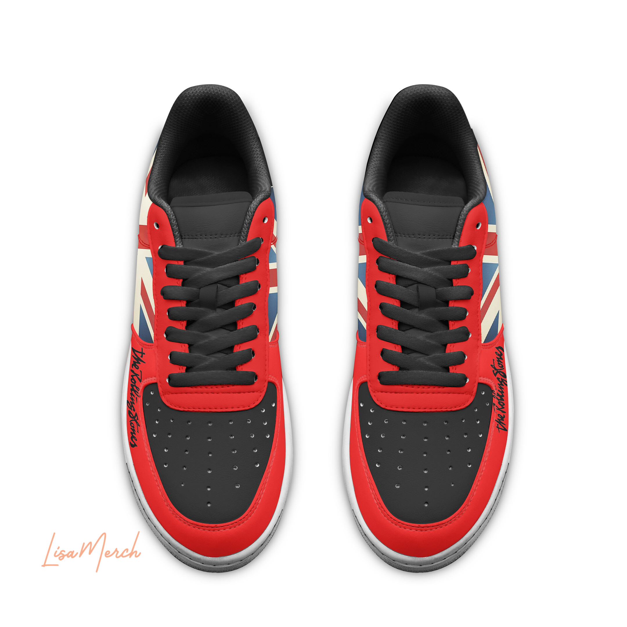 The Rolling Stones Air Low-Top Sneakers Shoes Comfortable For Men And Women Printed Full Size - Image 2