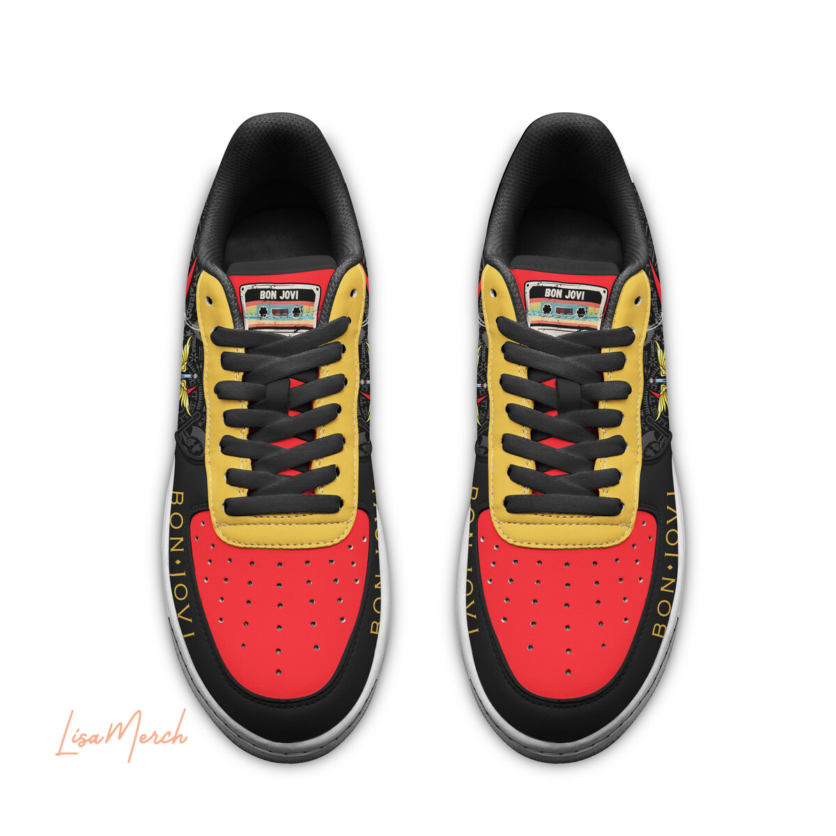 Bon Jovi Air Low-Top Sneakers Shoes Comfortable For Men And Women Printed Full Size - Image 2
