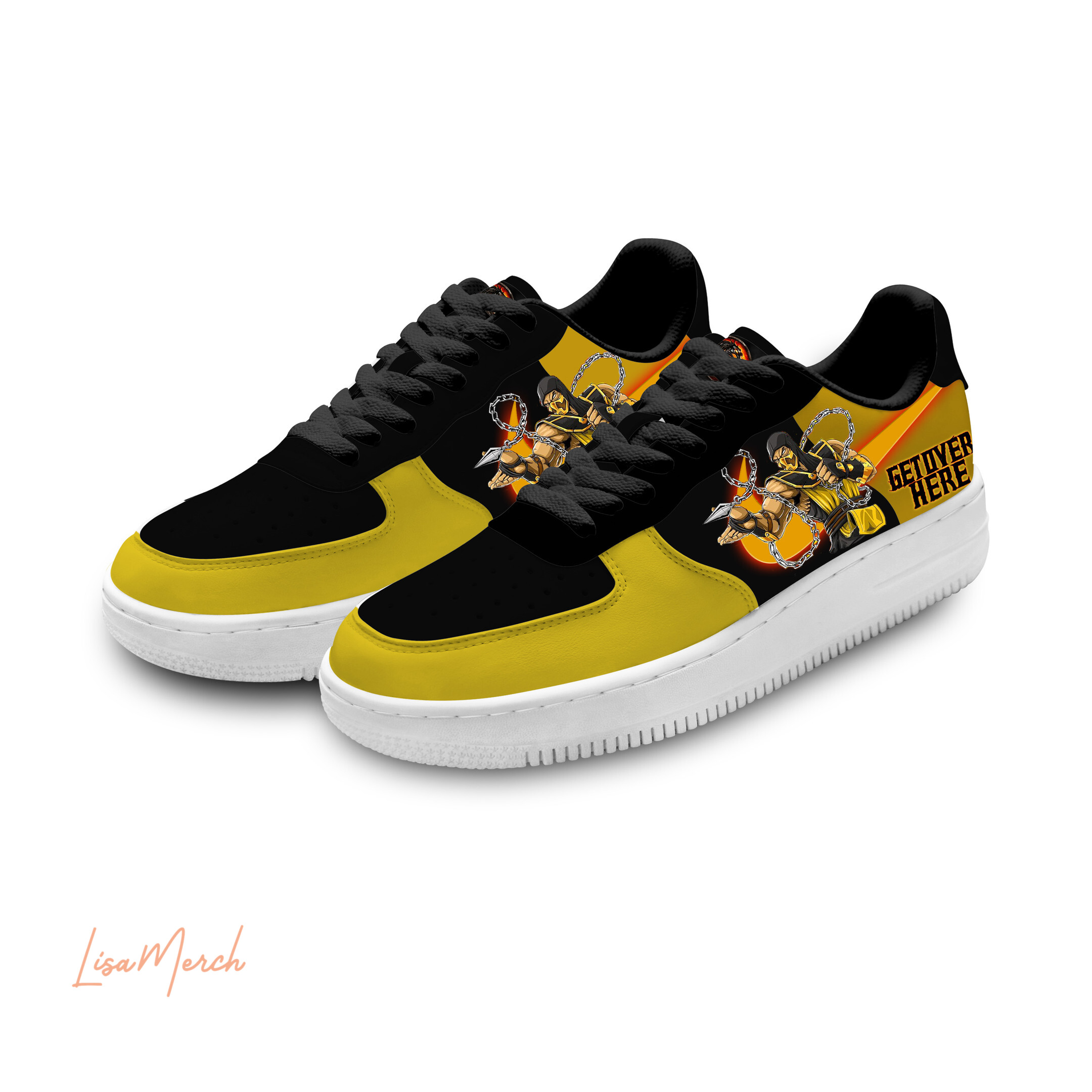 Get Over Here Air Low-Top Sneakers Shoes Comfortable For Men And Women Printed Full Size - Image 2