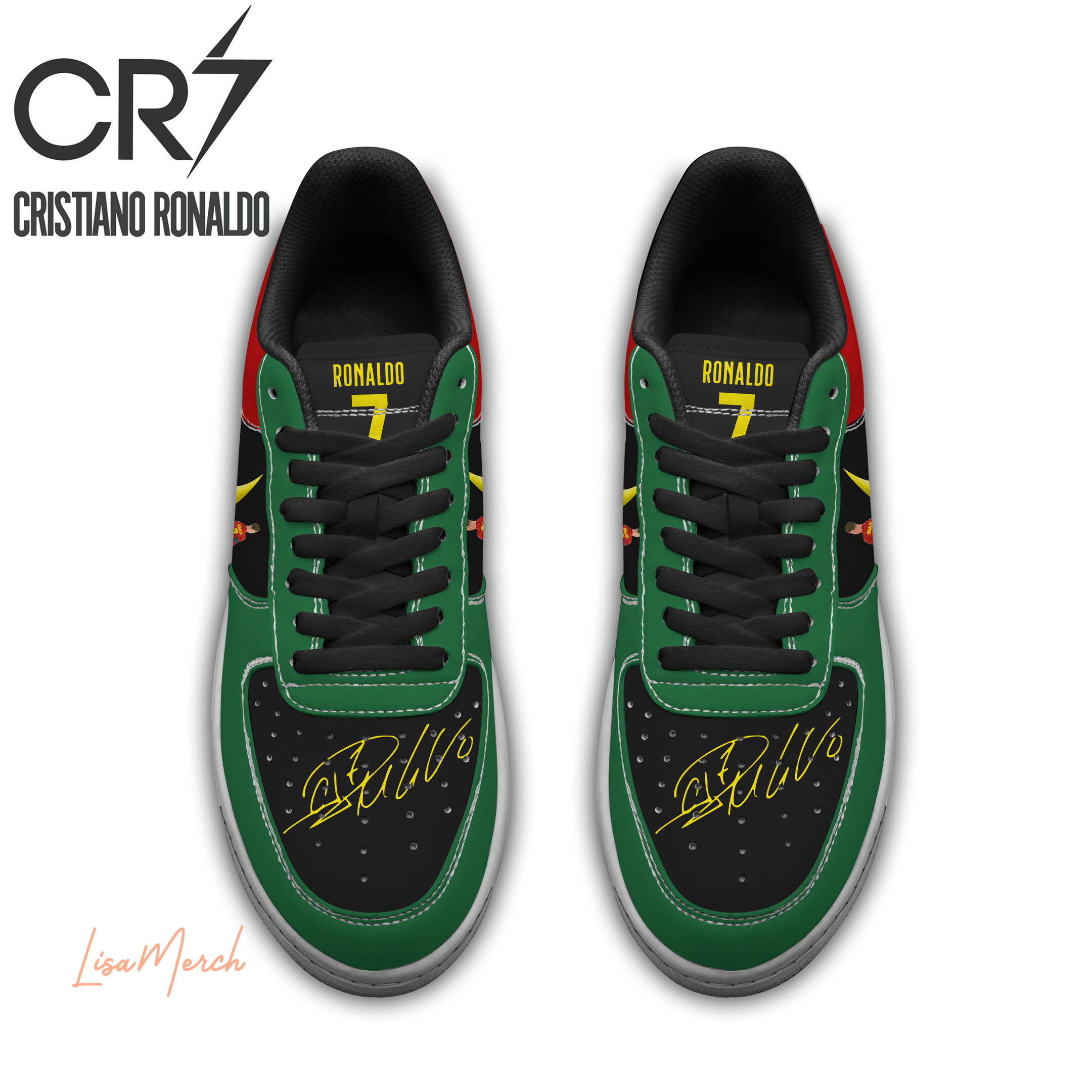 Cristiano Ronaldo Air Low-Top Sneakers Shoes Comfortable For Men And Women Printed Full Size - Image 2