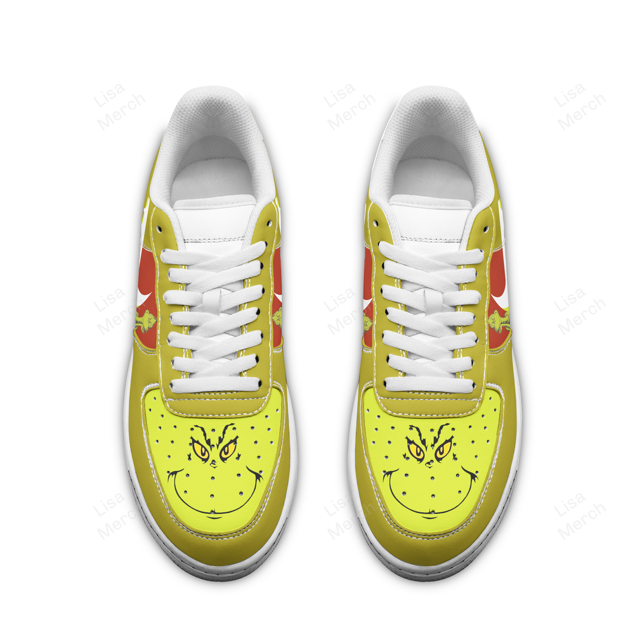 The Grinch Air Low-Top Sneakers Shoes Comfortable For Men And Women Printed Full Size - Image 2