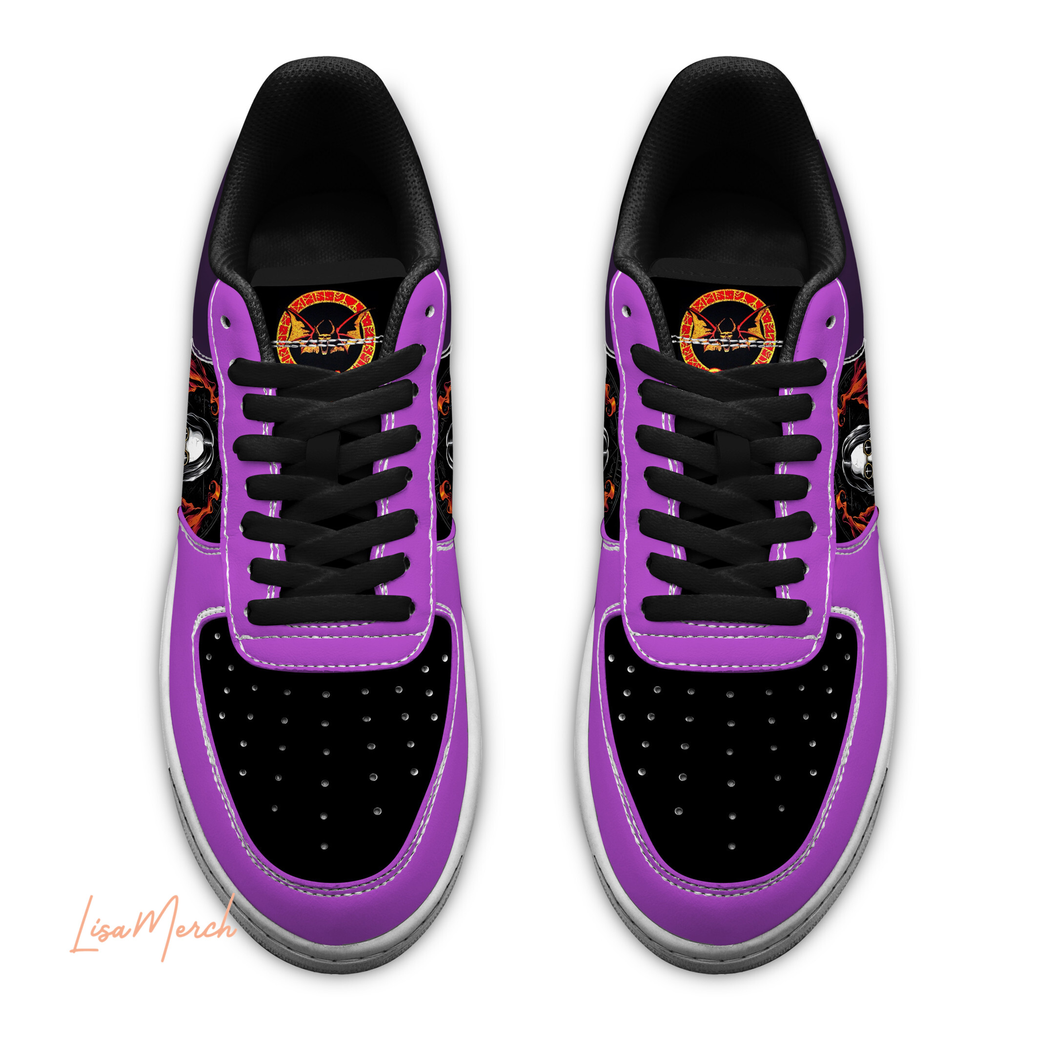 Black Sabbath Air Low-Top Sneakers Shoes Comfortable For Men And Women Printed Full Size - Image 2