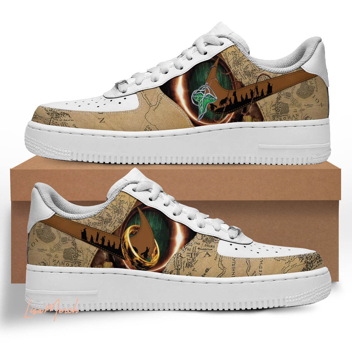 The Lord Of The Rings Air Low-Top Sneakers Shoes Comfortable For Men And Women Printed Full Size - Image 2
