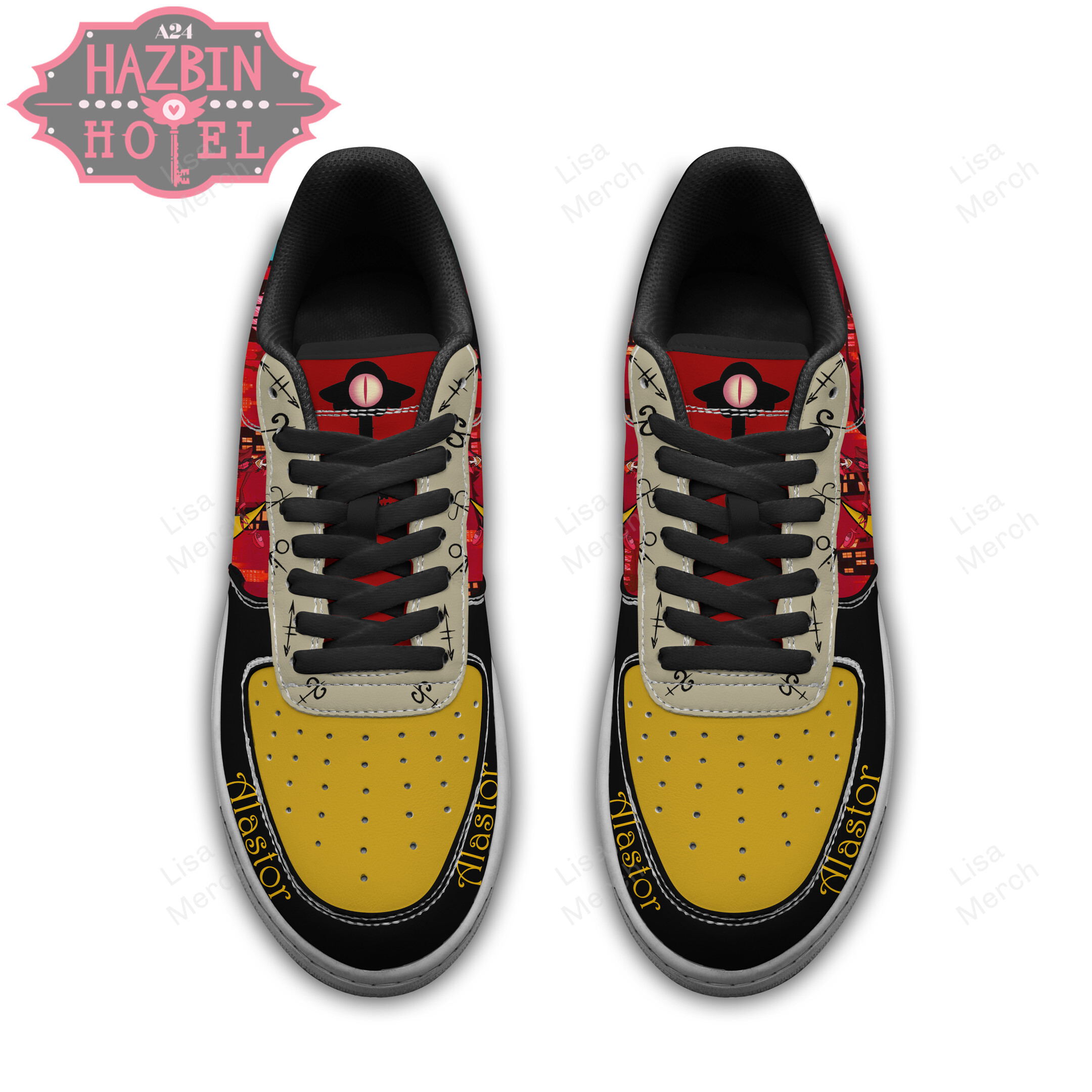 Hazbin Hotel Air Low-Top Sneakers Shoes Comfortable For Men And Women Printed Full Size - Image 2