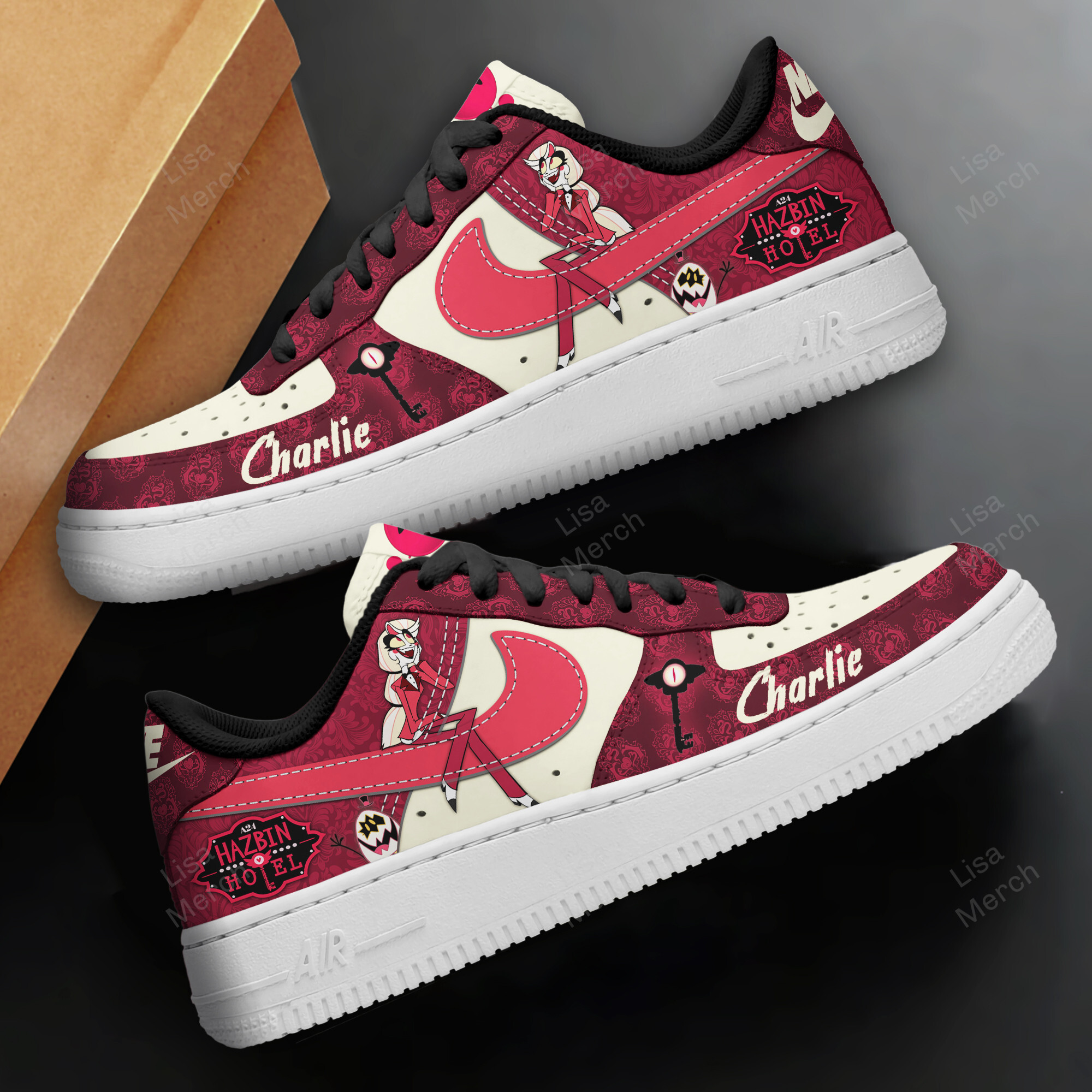 Hazbin Hotel Air Low-Top Sneakers Shoes Comfortable For Men And Women Printed Full Size - Image 2