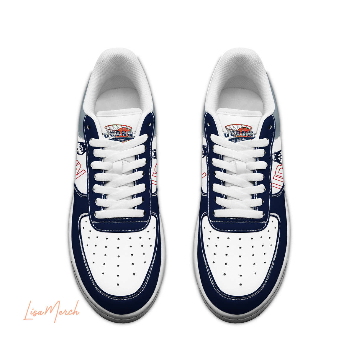 UConn Huskies Air Low-Top Sneakers Shoes Comfortable For Men And Women Printed Full Size - Image 2