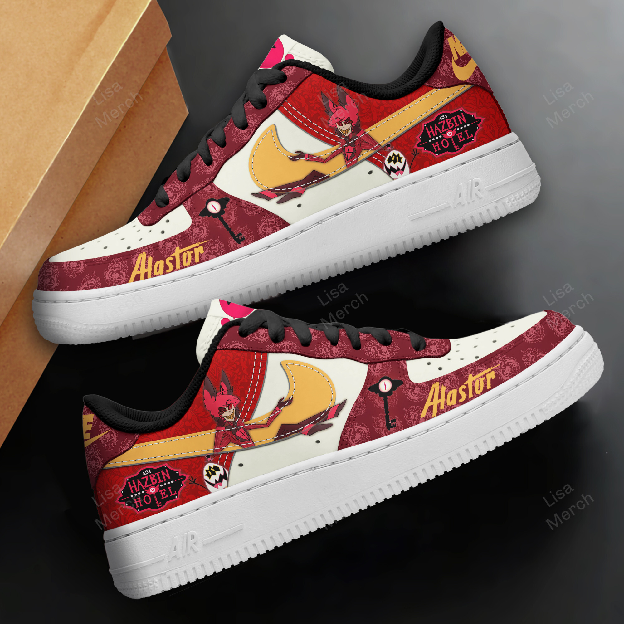Hazbin Hotel Air Low-Top Sneakers Shoes Comfortable For Men And Women Printed Full Size - Image 2