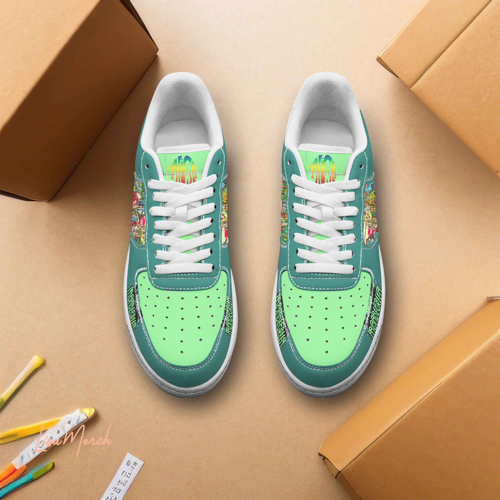 Phish Air Low-Top Sneakers Shoes Comfortable For Men And Women Printed Full Size - Image 3