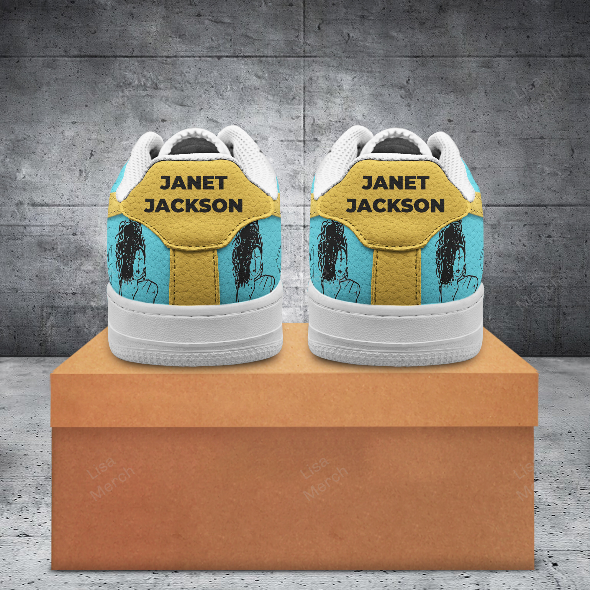 Janet Jackson Air Low-Top Sneakers Shoes Comfortable For Men And Women Printed Full Size - Image 3
