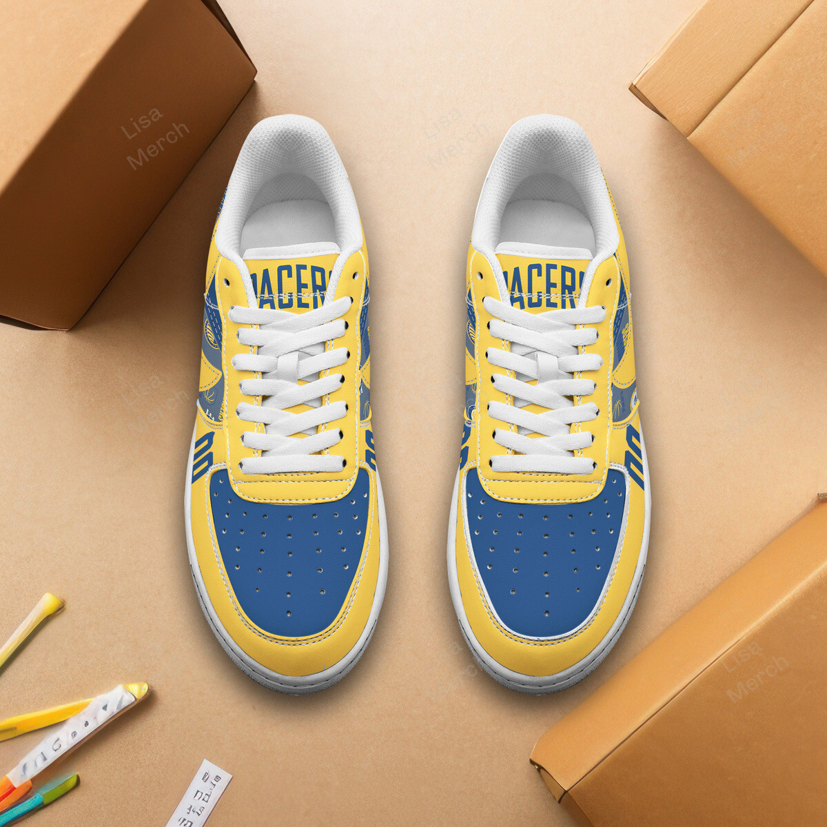 Indiana Pacers Air Low-Top Sneakers Shoes Comfortable For Men And Women Printed Full Size - Image 2
