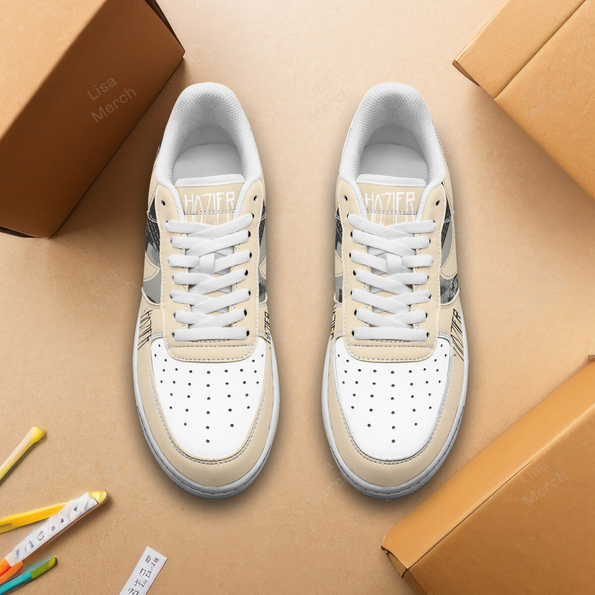 Hozier Air Low-Top Sneakers Shoes Comfortable For Men And Women Printed Full Size - Image 2