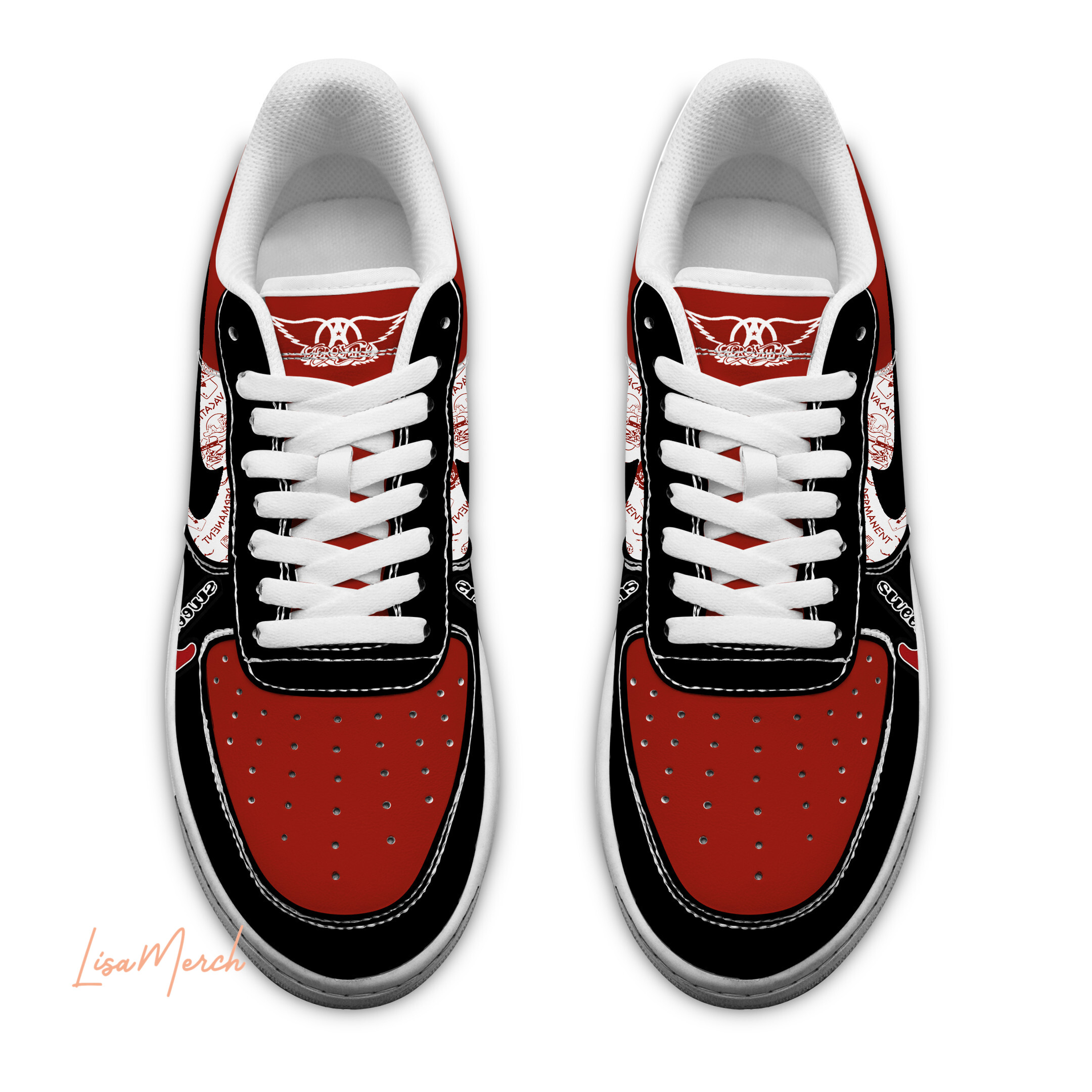 Aerosmith Air Low-Top Sneakers Shoes Comfortable For Men And Women Printed Full Size - Image 3