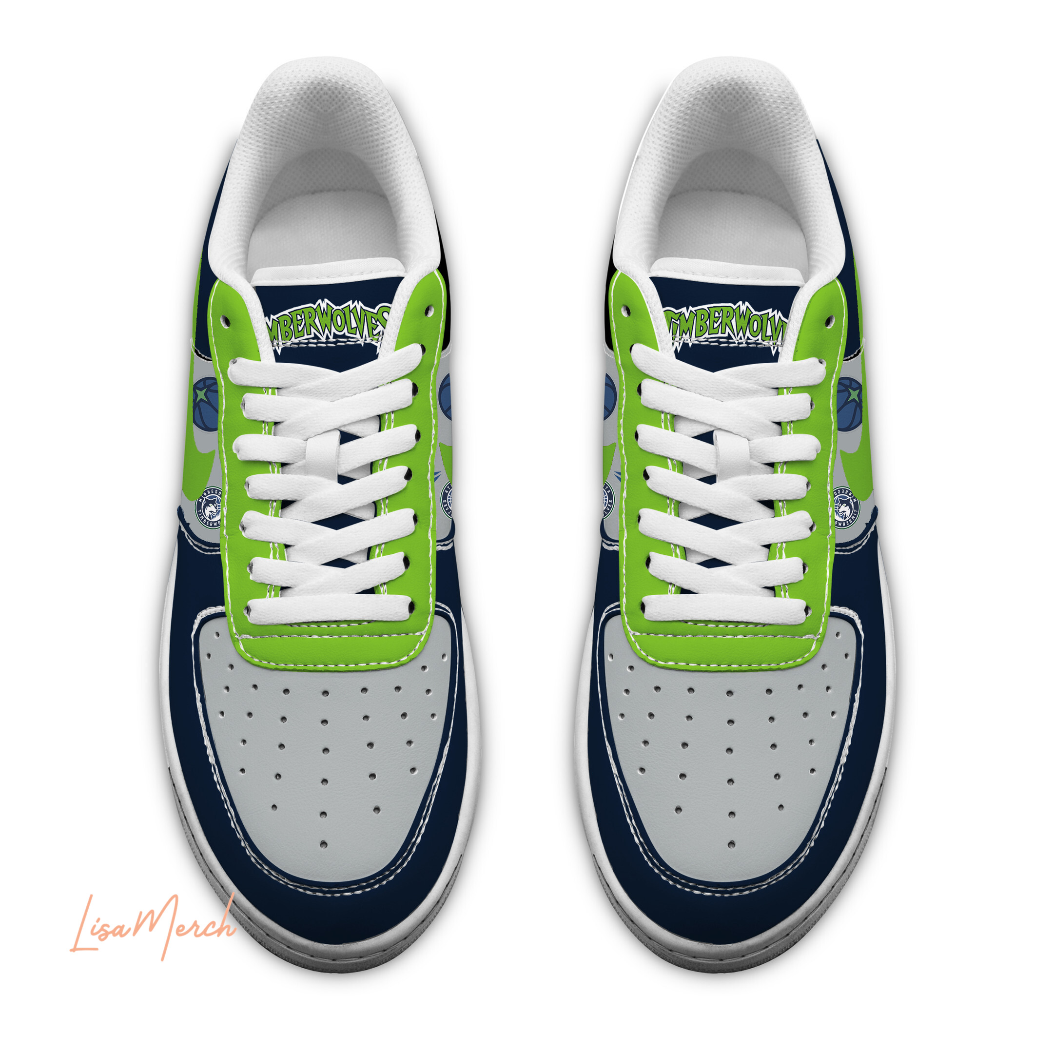 Minnesota Timberwolves Air Low-Top Sneakers Shoes Comfortable For Men And Women Printed Full Size - Image 3