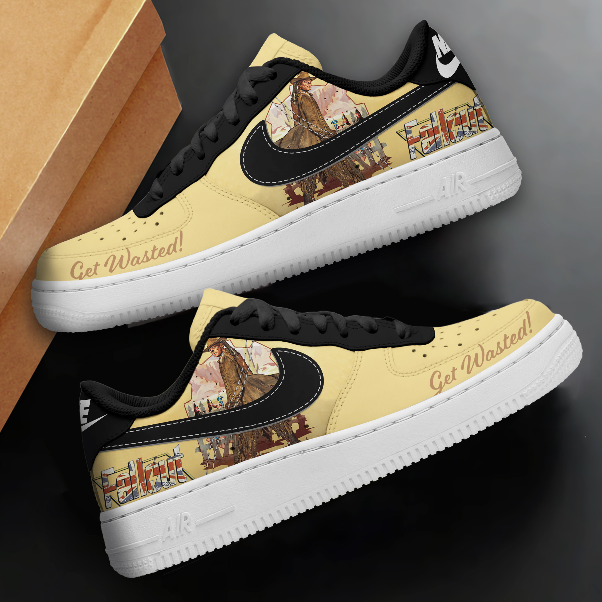 Fallout Air Low-Top Sneakers Shoes Comfortable For Men And Women Printed Full Size - Image 2