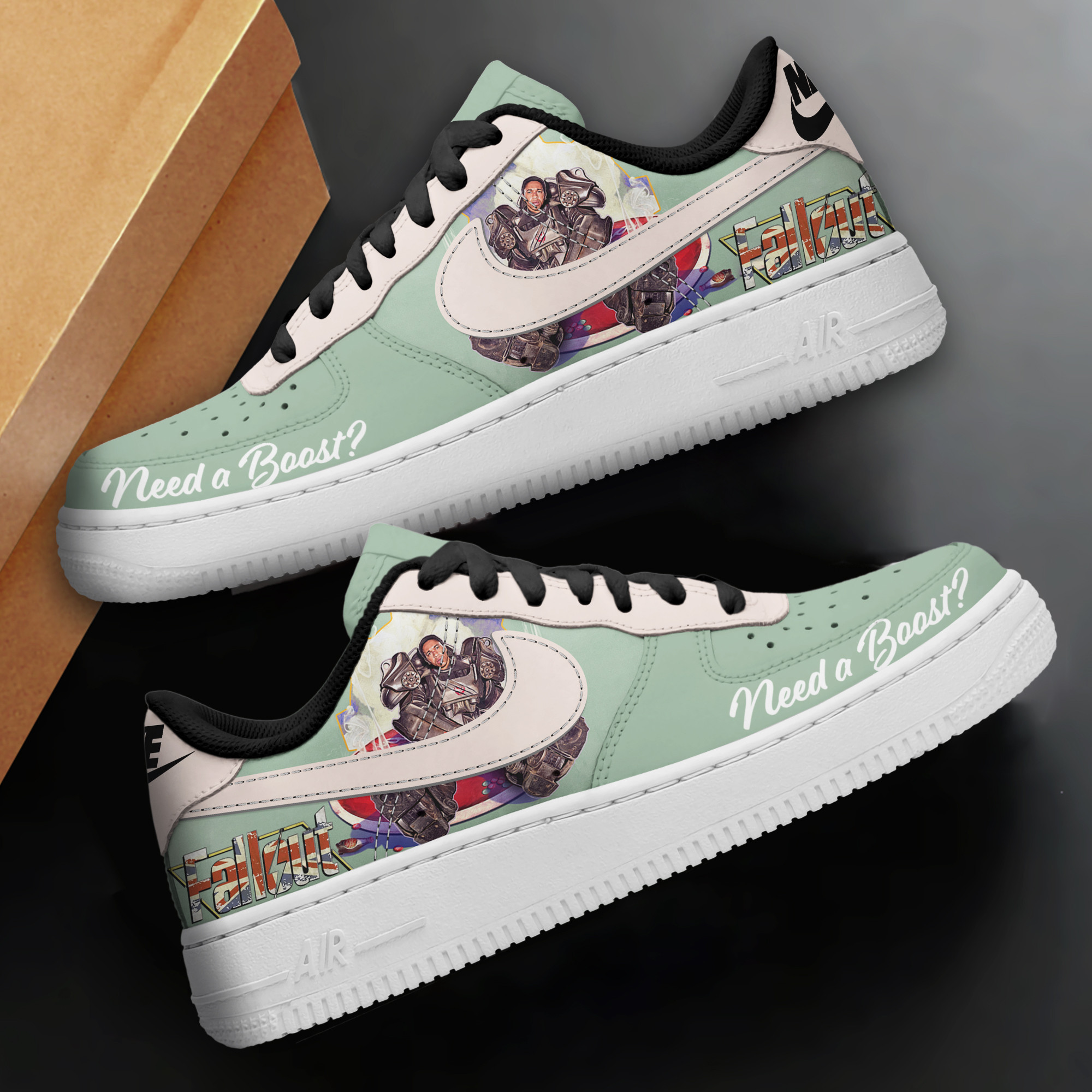 Fallout Air Low-Top Sneakers Shoes Comfortable For Men And Women Printed Full Size - Image 2