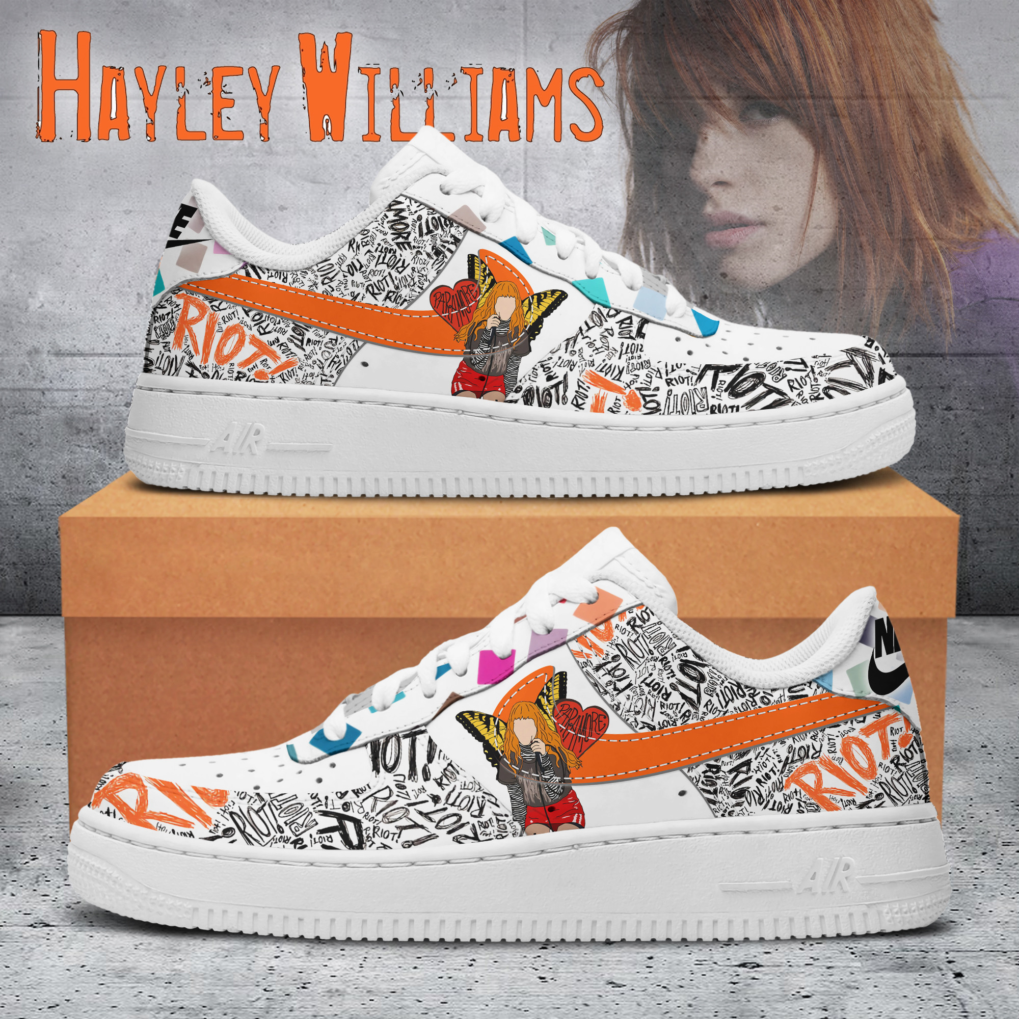 Paramore Air Low-Top Sneakers Shoes Comfortable For Men And Women Printed Full Size - Image 2