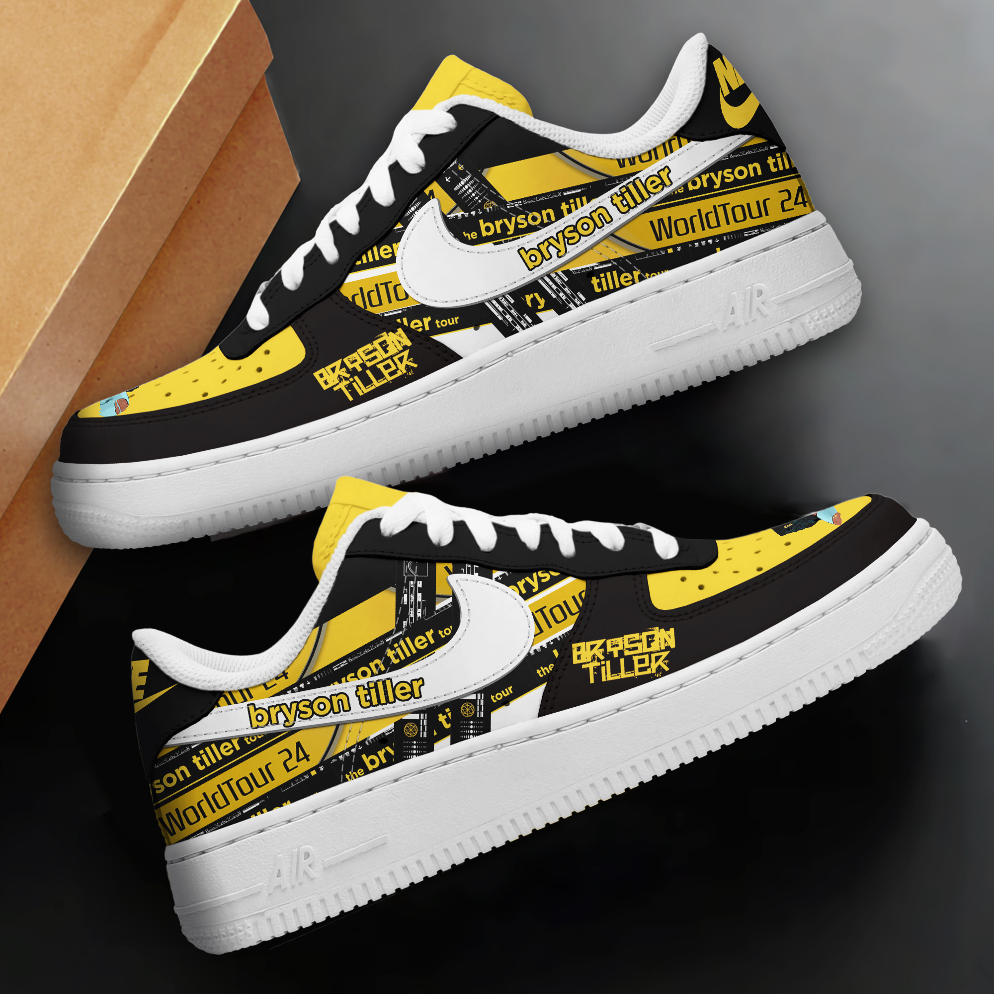 Bryson Tiller Air Low-Top Sneakers Shoes Comfortable For Men And Women Printed Full Size - Image 2