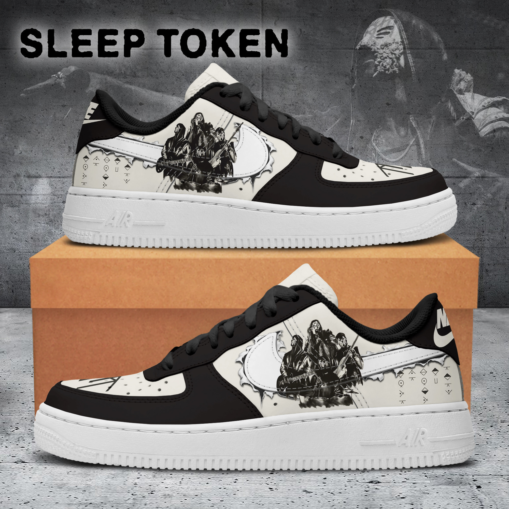 Sleep Token Air Low-Top Sneakers Shoes Comfortable For Men And Women Printed Full Size - Image 3